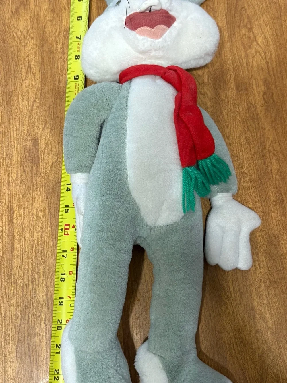 VTG 90s Bugs Bunny Looney Tunes 25in plush stuffed animal